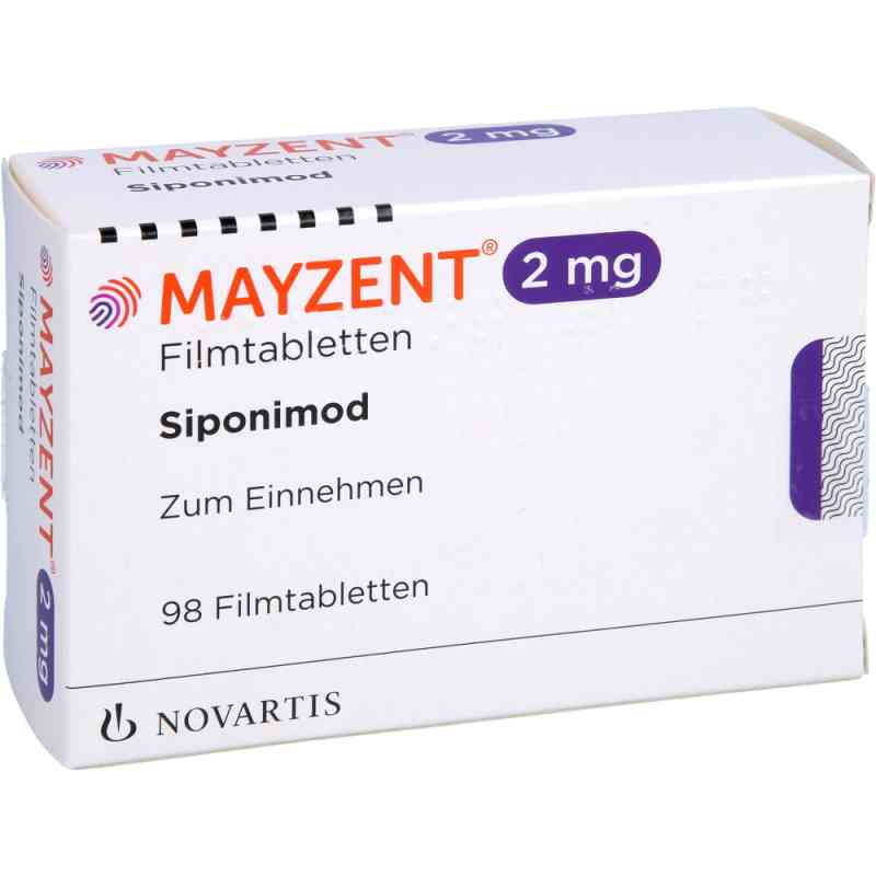 Mayzent 2 mg Filmtabletten 98 stk von NOVARTIS Pharma GmbH PZN 16060091