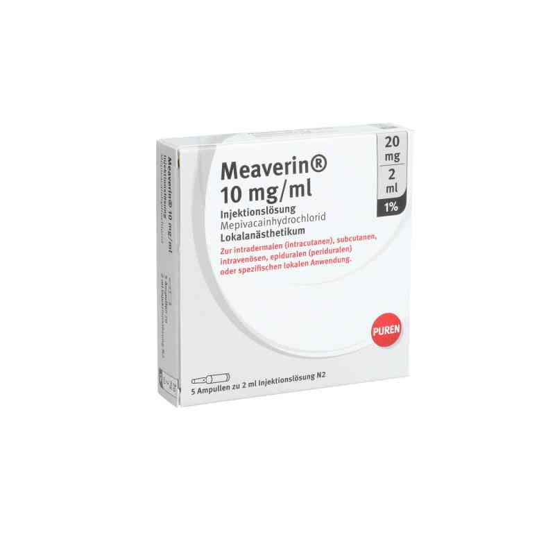 Meaverin 1% 10 mg/ml iniecto -lsg.20 mg/2 ml Glasampulle  5X2 ml von PUREN Pharma GmbH & Co. KG PZN 11356160