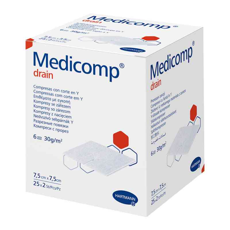 Medicomp Drain St 7.5x7.5 25X2 stk von PAUL HARTMANN AG PZN 16585497
