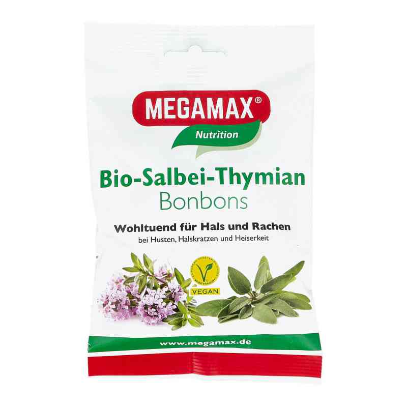 Megamax Bio Salbei-thymian Bonbons 85 g von Megamax B.V. PZN 13585551