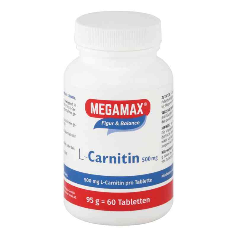 Megamax L-carnitin 500 mg Tabletten 60 stk von Megamax B.V. PZN 08763246