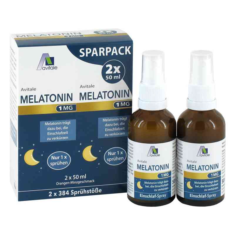 Melatonin 1 mg Einschlaf-Spray Sparpack 2X50 ml von Avitale GmbH PZN 19924190