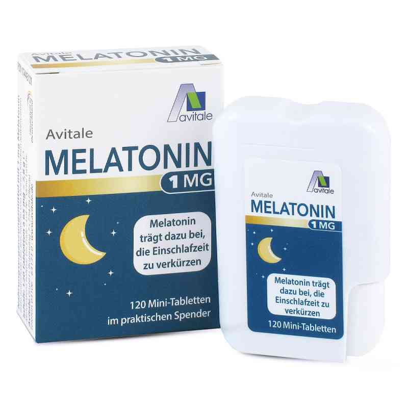 Melatonin 1 Mg Mini-Tabletten Im Spender 120 stk von Avitale GmbH PZN 17443121