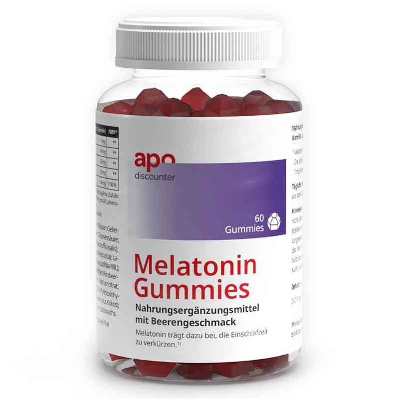 Melatonin Gummies von apodiscounter 60 stk von IVC Pragen GmbH PZN 19173424