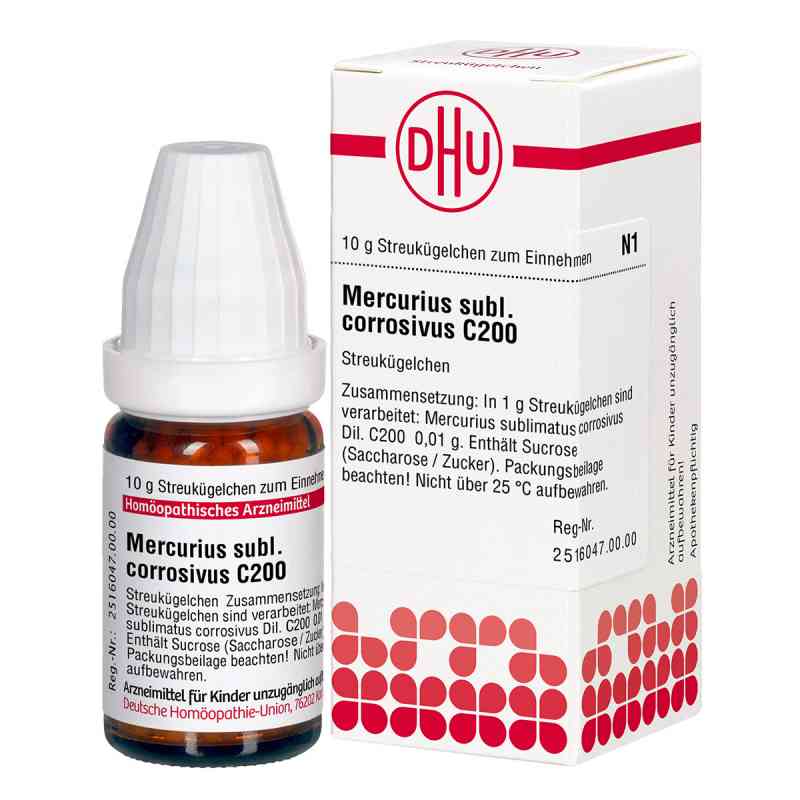 Mercurius Subl. Corr. C200 Globuli 10 g von DHU-Arzneimittel GmbH & Co. KG PZN 04227551