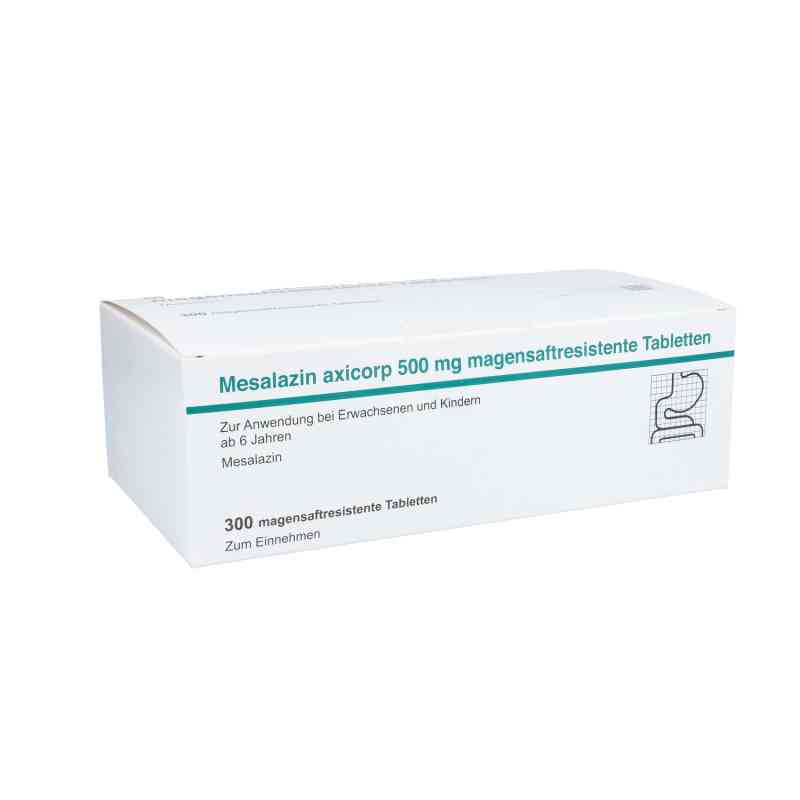 Mesalazin axicorp 500 mg magensaftresistent Tabletten 300 stk von axicorp Pharma GmbH PZN 16124359