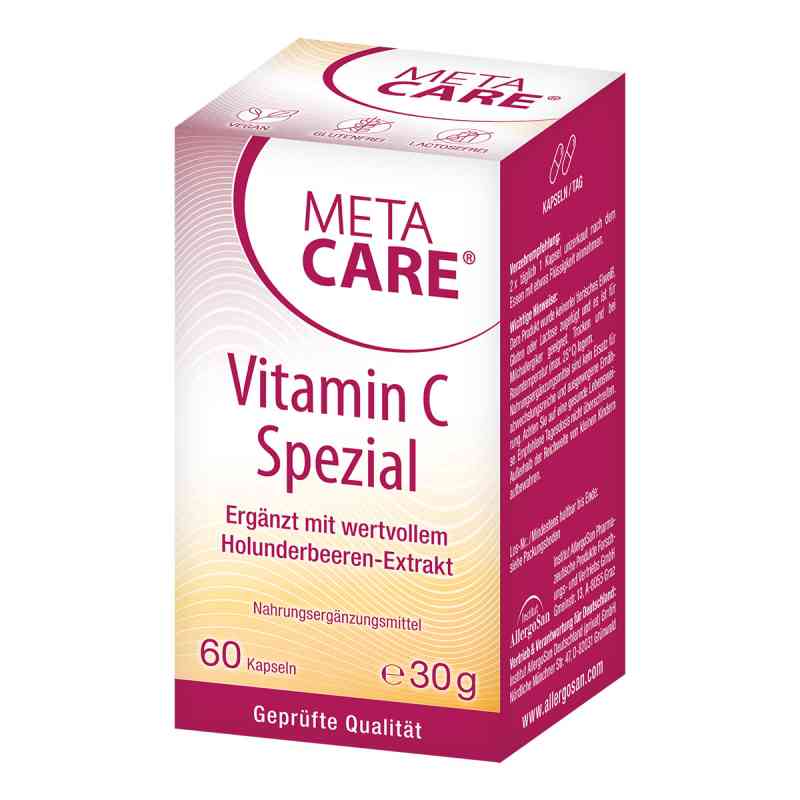Meta Care Vitamin C spezial Kapseln 60 stk von INSTITUT ALLERGOSAN Deutschland  PZN 09612532
