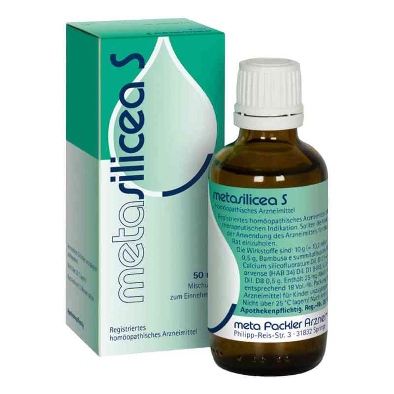 Metasilicea S Tropfen zum Einnehmen 50 ml von meta Fackler Arzneimittel GmbH PZN 04776358