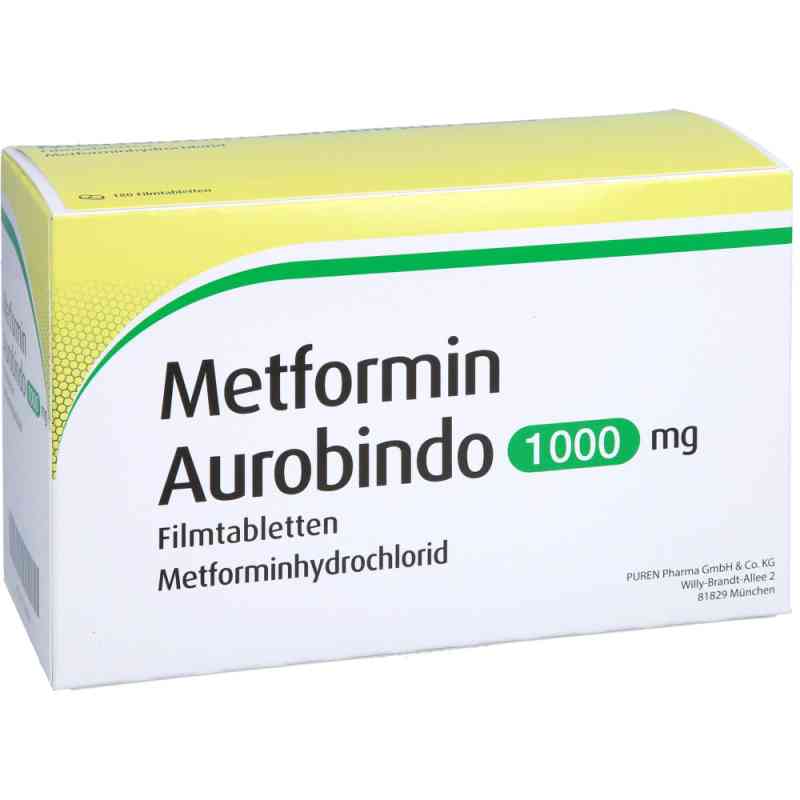 Metformin Aurobindo 1000 Mg Filmtabletten 180 stk von PUREN Pharma GmbH & Co. KG PZN 17448957