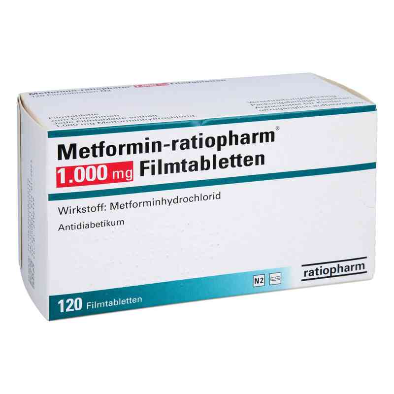 Metformin-ratiopharm 1.000 mg Filmtabletten 120 stk von ratiopharm GmbH PZN 00823919