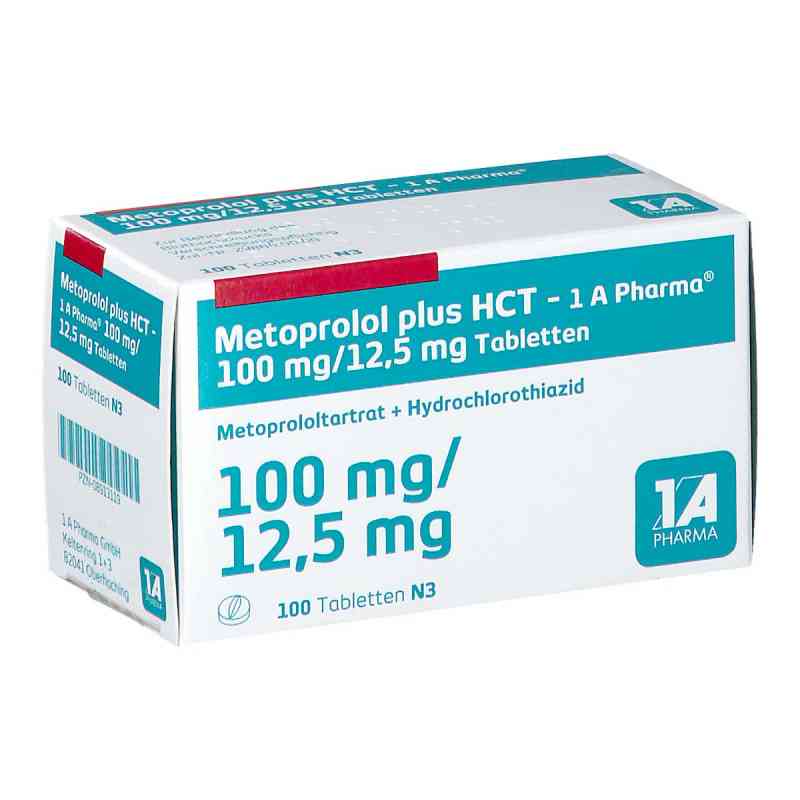 Metoprolol plus Hct-1a Pharma 100mg/12,5mg Tabletten 100 stk von 1 A Pharma GmbH PZN 08913119