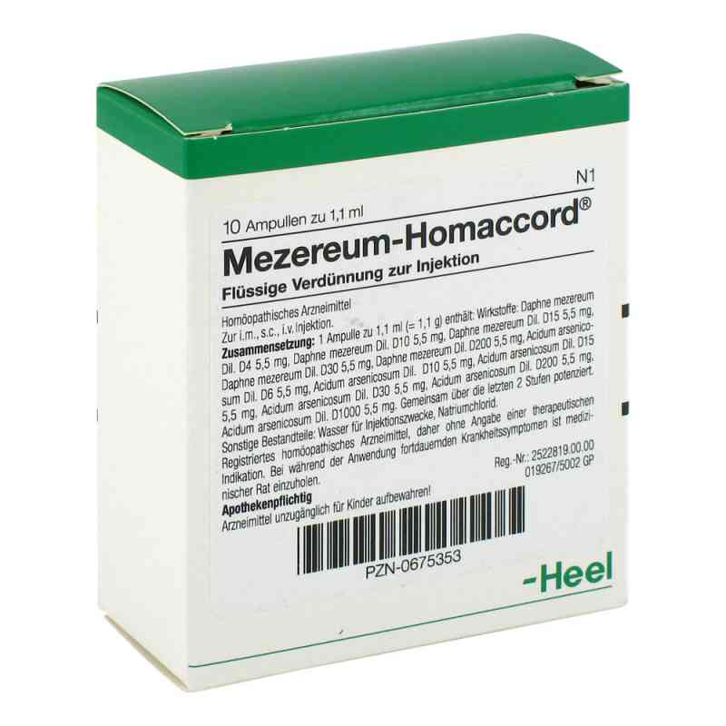 Mezereum Homaccord Ampullen 10 stk von Biologische Heilmittel Heel GmbH PZN 00675353