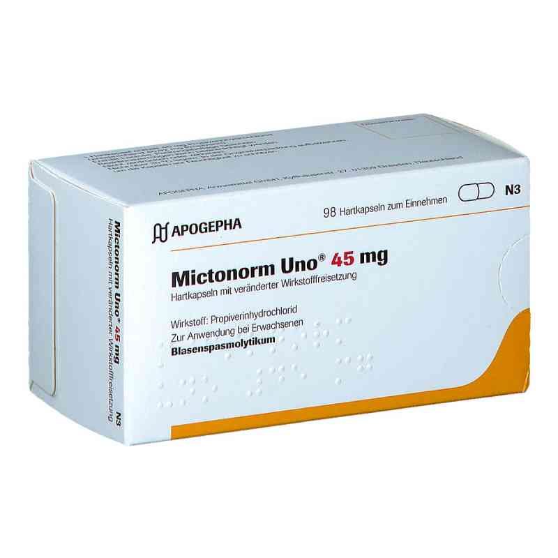 Mictonorm Uno 45 mg Hartk.m.veränd.wirkst.-frs. 98 stk von APOGEPHA Arzneimittel GmbH PZN 07541609