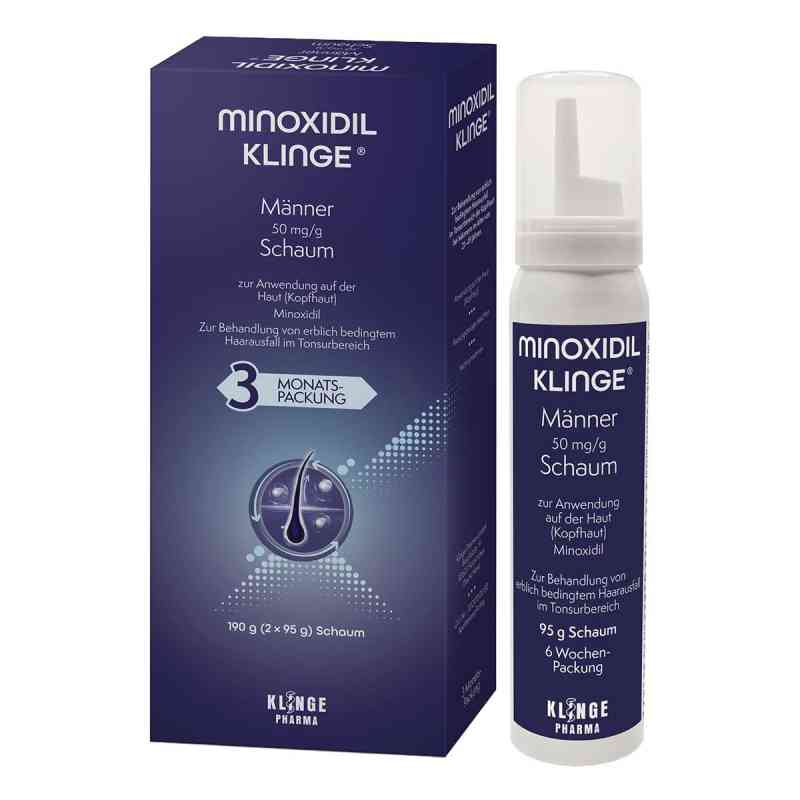 Minoxidil Klinge Männer 50 mg/g Schaum 190 g von Klinge Pharma GmbH PZN 19886041