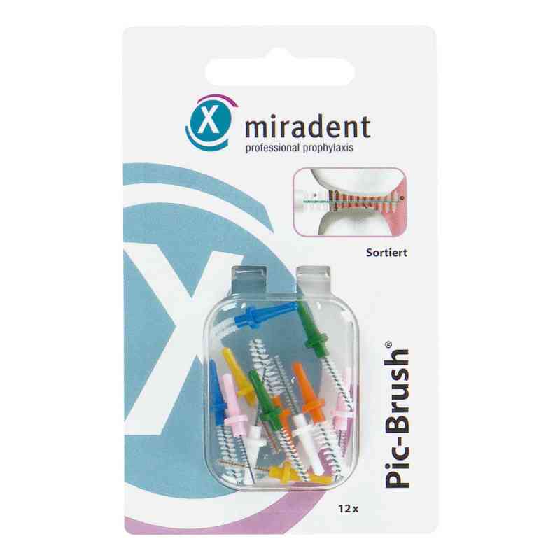 Miradent Interdentalbürsten Pic-Brush Ersatzbürsten sortiert 12 stk von Hager Pharma GmbH PZN 14046141