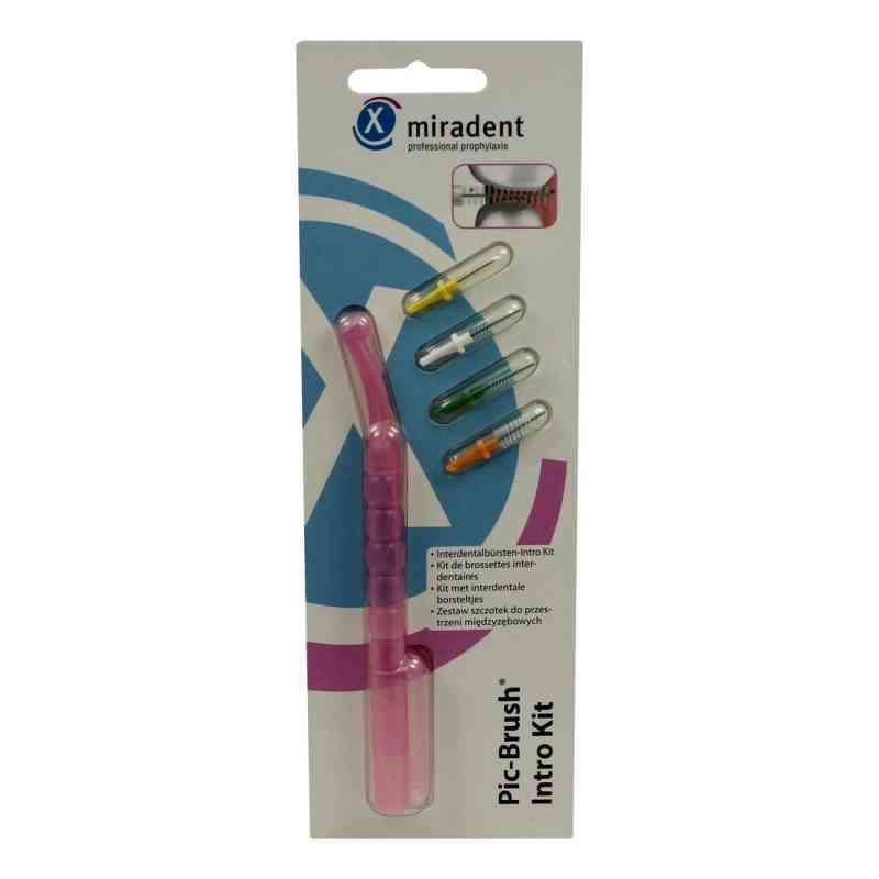 Miradent Interdentalbürsten Pic-Brush Intro Kit pink transparent 1 stk von Hager Pharma GmbH PZN 02172260