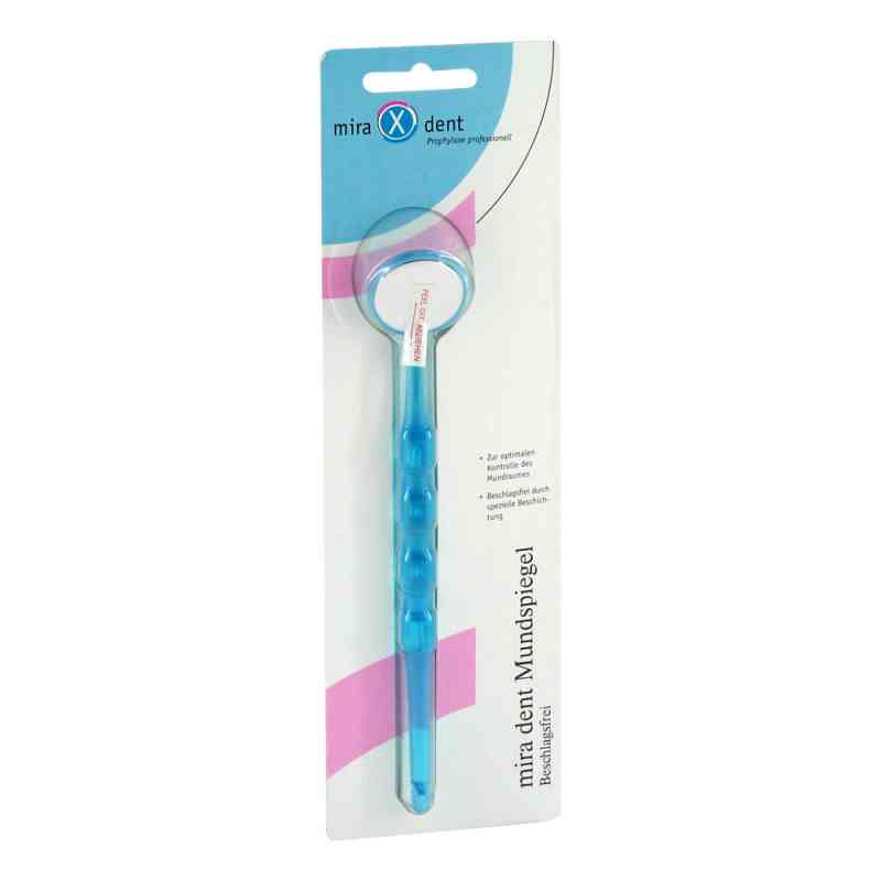 Miradent Mundspiegel beschlagsfrei blau transparent 1 stk von Hager Pharma GmbH PZN 04386717
