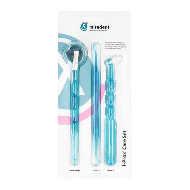 Miradent Pflegeset I-Prox Care Set blau transparent 1 Pck von Hager Pharma GmbH PZN 07618708
