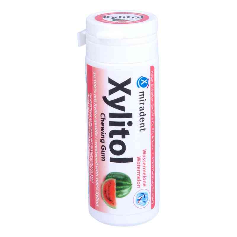Miradent Xylitol Chewing Gum Wassermelone 30 stk von Hager Pharma GmbH PZN 16573838