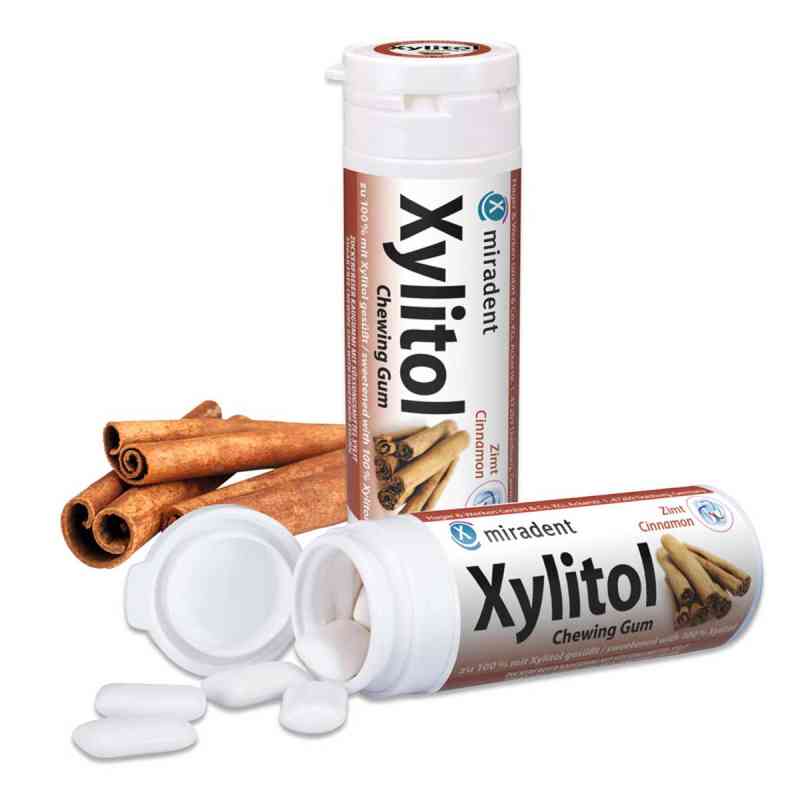 Miradent Zahnpflegekaugummi Xylitol Zimt 30 stk von Hager Pharma GmbH PZN 04302784