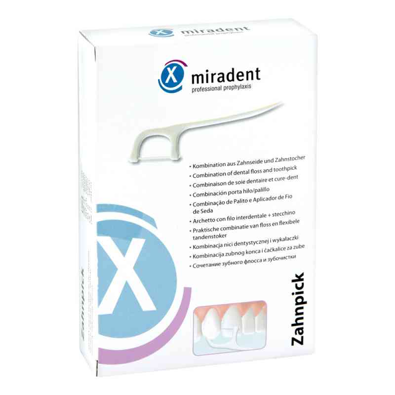 Miradent Zahnseidensticks Zahnpick 100 stk von Hager Pharma GmbH PZN 04472380