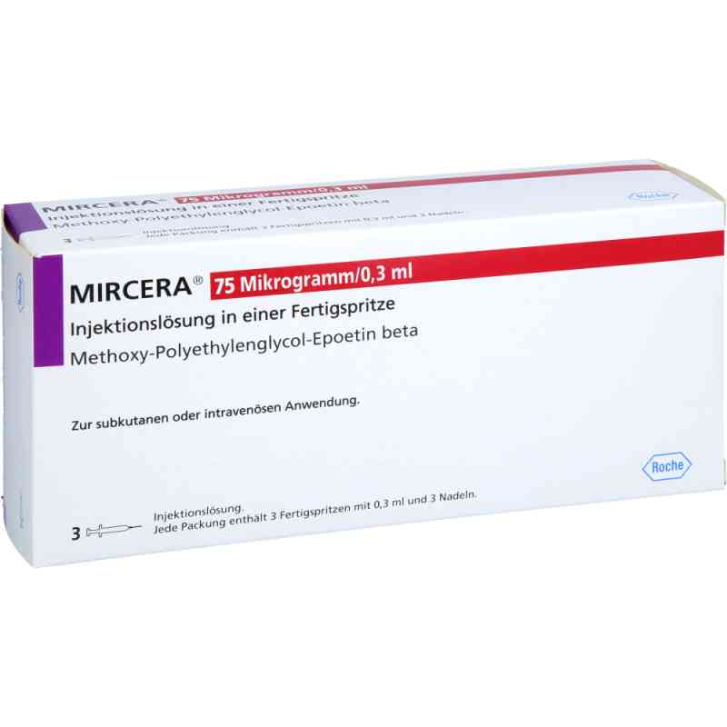 Mircera 75 Mikrogramm/0,3 ml iniecto -lsg.i.e.fert.-s. 3 stk