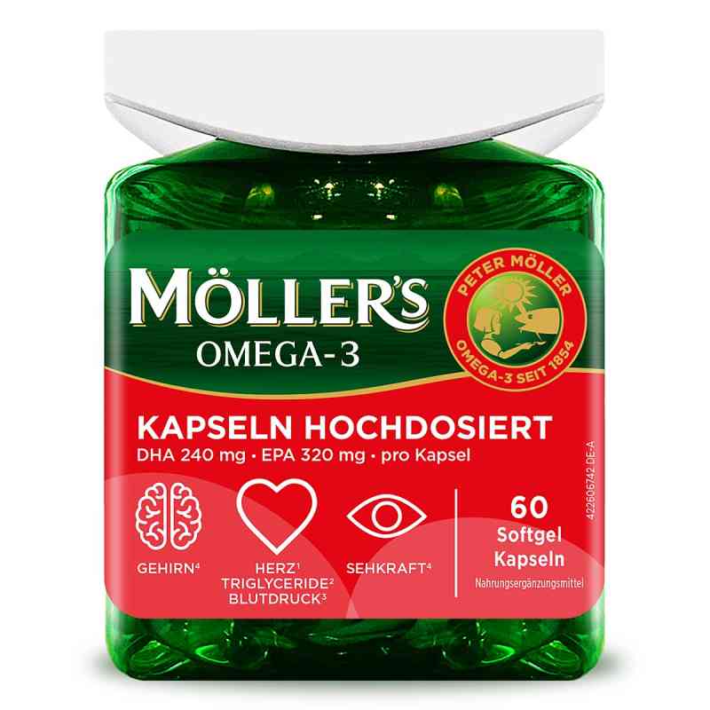 Möller's Omega-3 Kapseln Hochdosiert 60 stk von Kyberg Pharma Vertriebs GmbH PZN 20058450