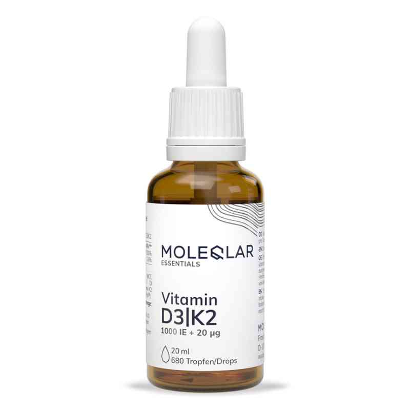 Moleqlar Vitamin D3/K2 1000 I.E.+20 Μg Tropfen 20 ml von MoleQlar GmbH PZN 19790849
