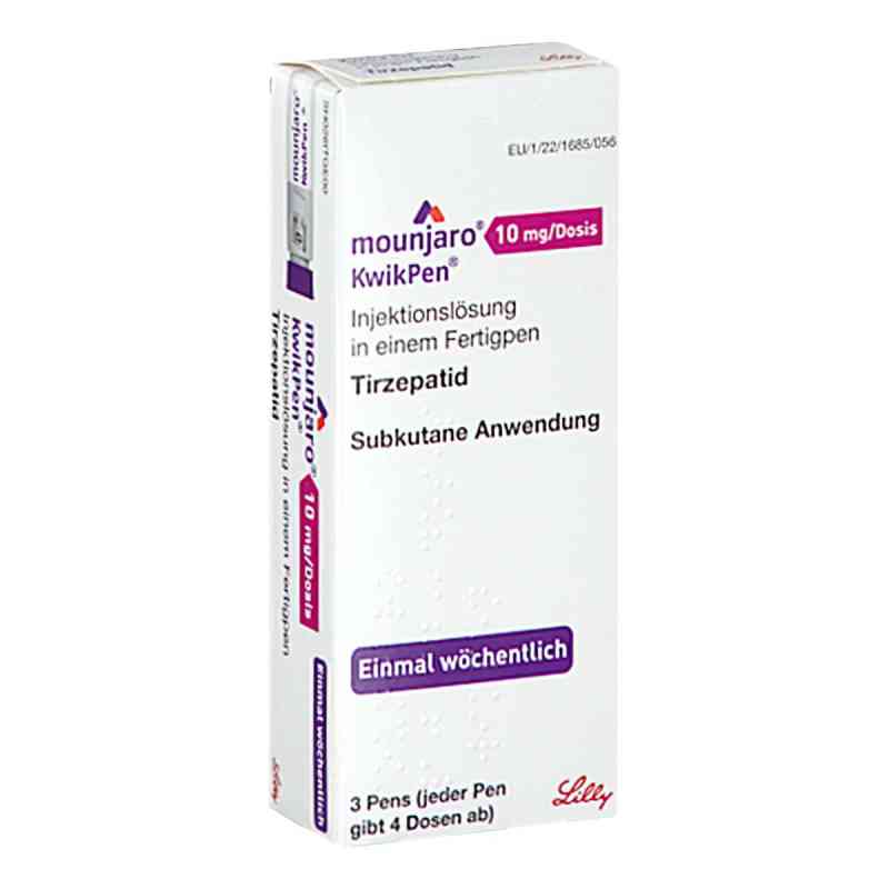 Mounjaro 10 Mg/dosis Kwikpen iniecto -lsg.fertigpen 3 stk von LILLY DEUTSCHLAND GmbH PZN 18241193