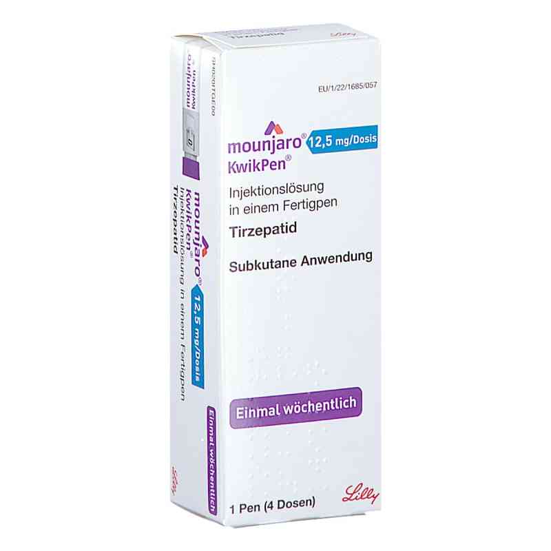 Mounjaro 12,5 Mg/dosis Kwikpen iniecto -lsg.fertigpen 1 stk von LILLY DEUTSCHLAND GmbH PZN 18241170