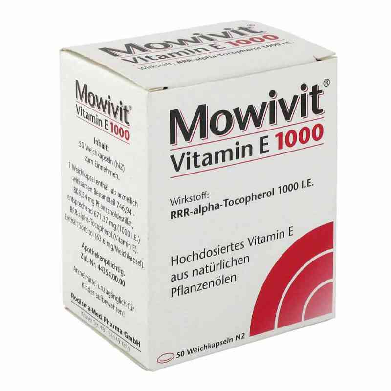 Mowivit Vitamin E 1000 Kapseln 50 stk von Rodisma-Med Pharma GmbH PZN 00836891