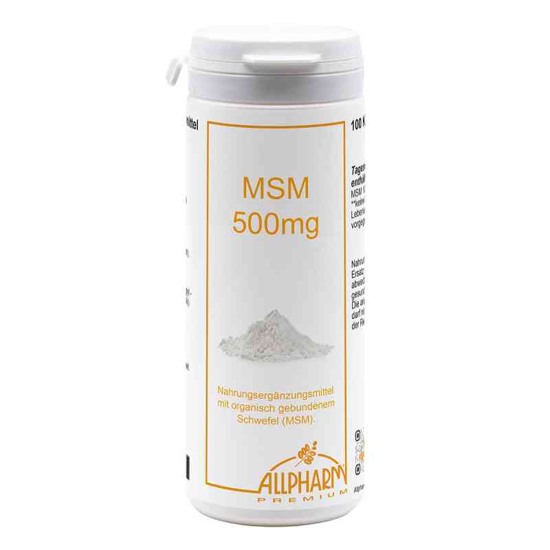 Msm Kapseln 500 mg 100 stk von ALLPHARM Vertriebs GmbH PZN 09441674