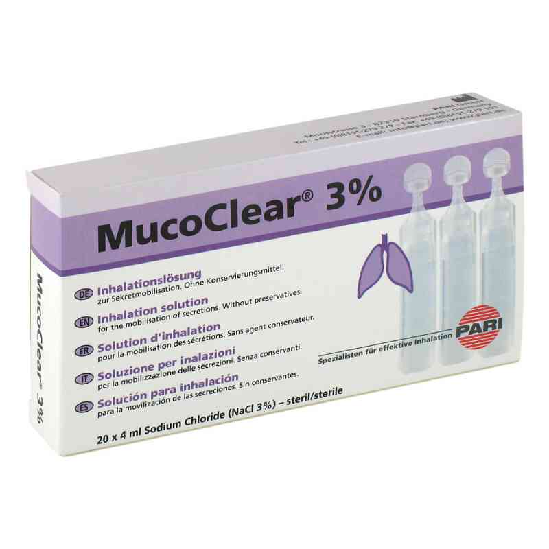 Mucoclear 3% Nacl Inhalationslösung 20X4 ml von Pari GmbH PZN 05737219