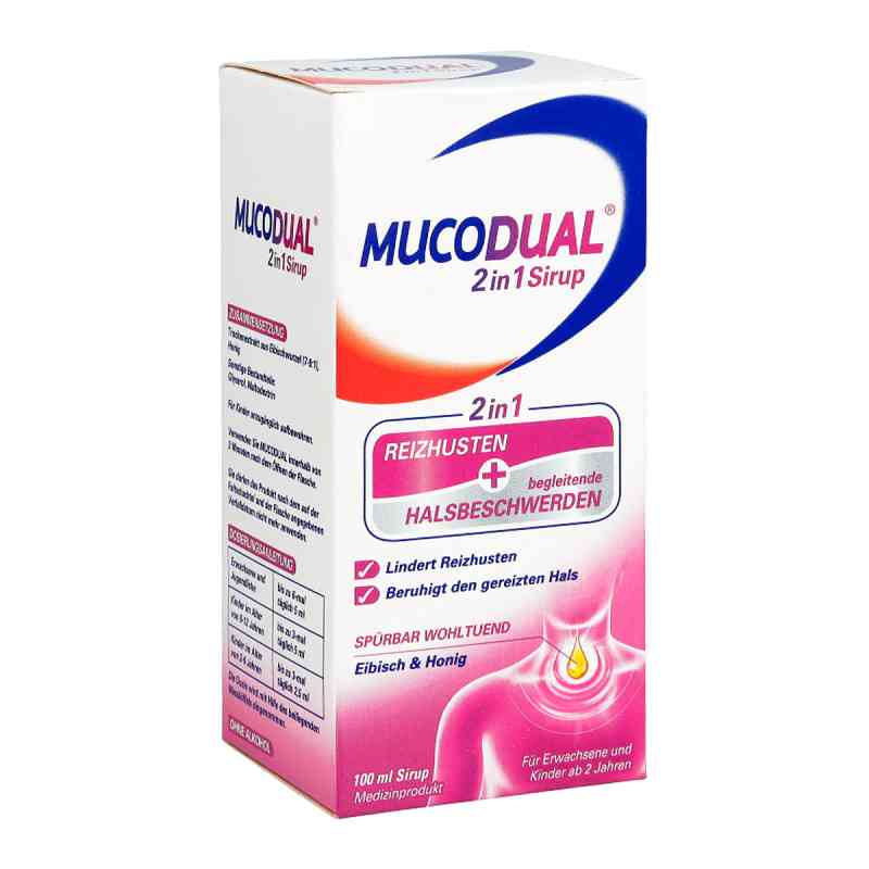 Mucodual 2in1 Sirup bei Reizhusten & Halsbeschwerden 100 ml von  PZN 14164857