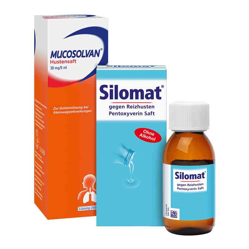 Mucosolvan Hustenlöser + Silomat Hustenstiller 2 Pck von  PZN 08101005