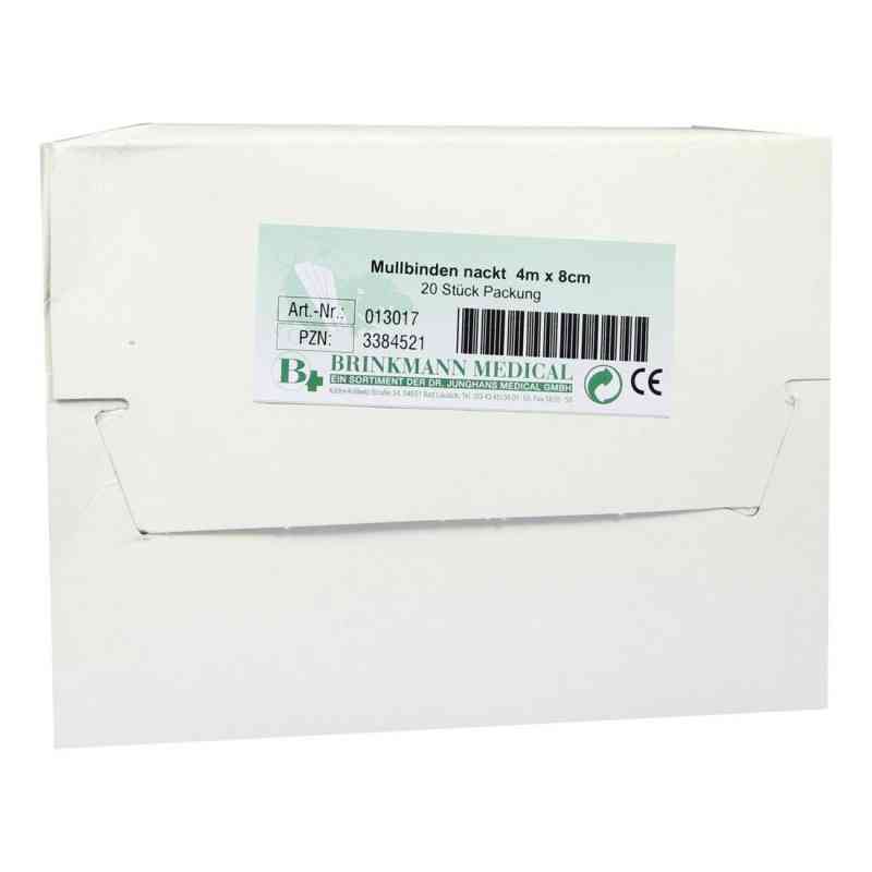 Mullbinden 8 cmx4 m unverpackt 20 stk von Brinkmann Medical ein Unternehmen der Dr. Junghans PZN 03384521