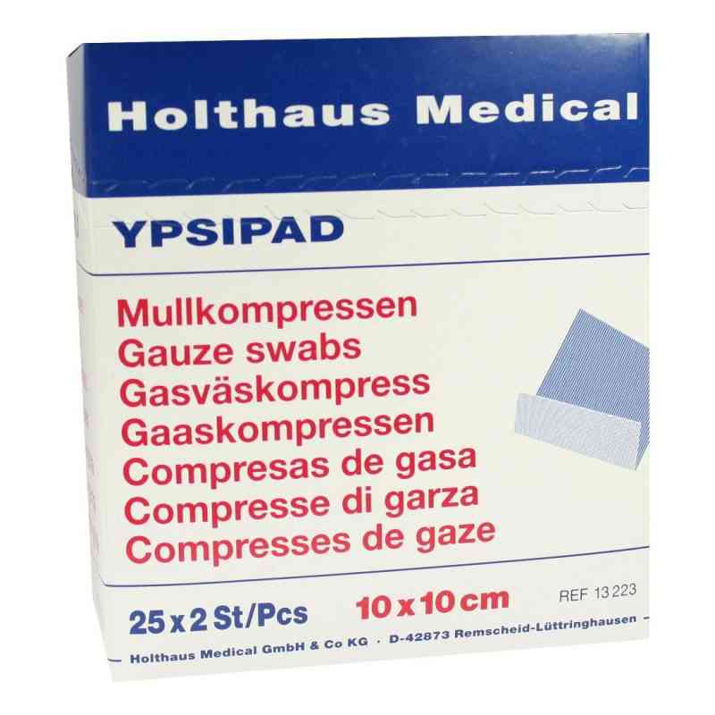 Mullkompressen Ypsipad 10x10 cm steril 8fach 25X2 stk von Holthaus Medical GmbH & Co. KG PZN 03214931