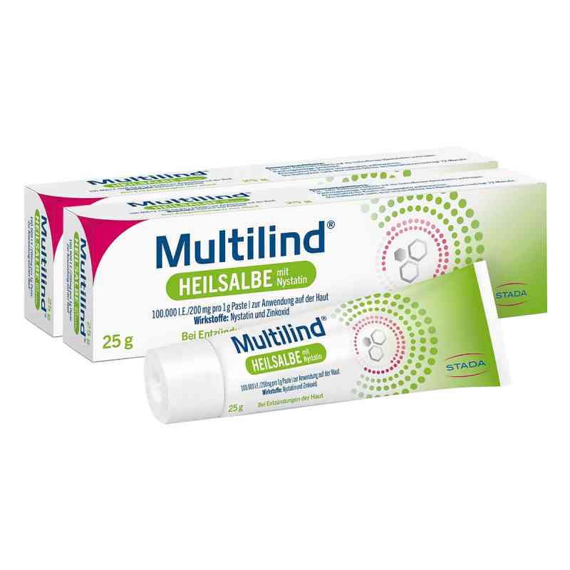 Multilind Wund- und Heilsalbe mit Nystatin und Zinkoxid 2x25 g