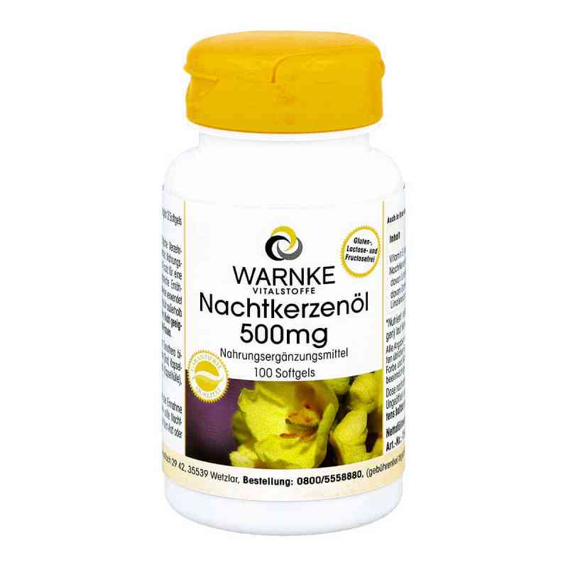 Nachtkerzenöl 500 mg Kapseln 100 stk von Warnke Vitalstoffe GmbH PZN 02861551