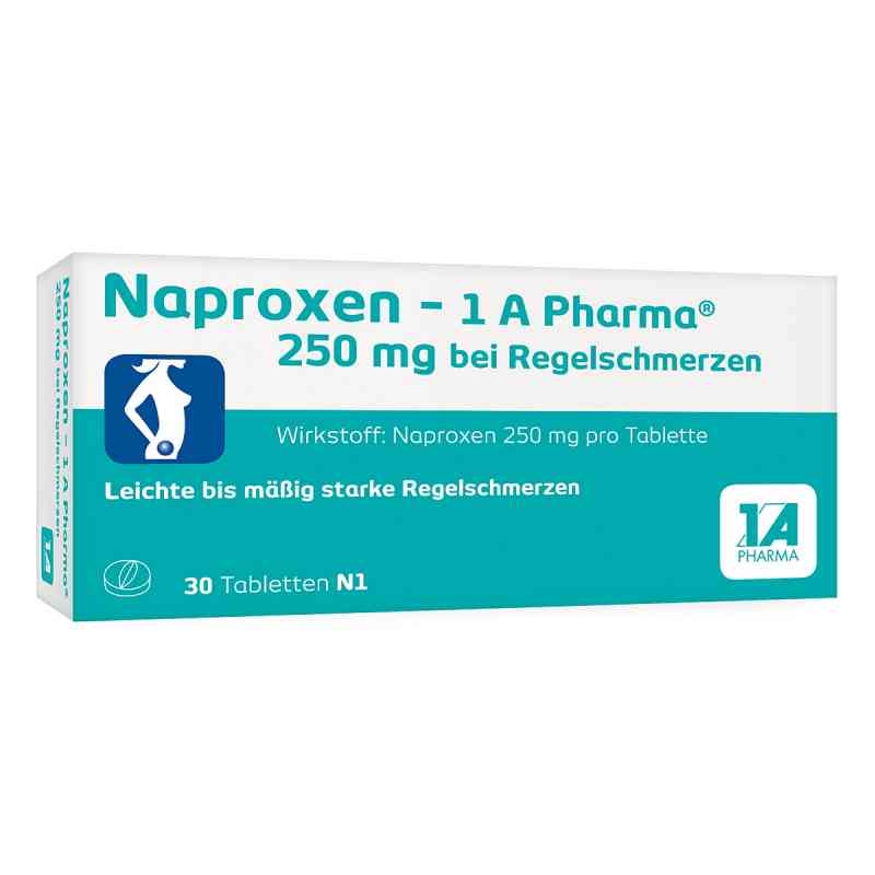 Naproxen - 1 A Pharma® 250 mg bei Regelschmerzen 30 stk von 1 A Pharma GmbH PZN 09245022