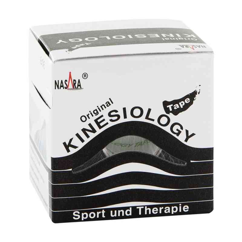 Nasara Kinesio Tape 5 cmx5 m schwarz inkl.Spenderbox 1 stk von Jovita Pharma PZN 09288770