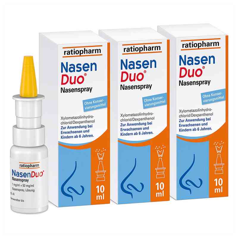 Nasenduo® Nasenspray 3x10 ml von ratiopharm GmbH PZN 08101632