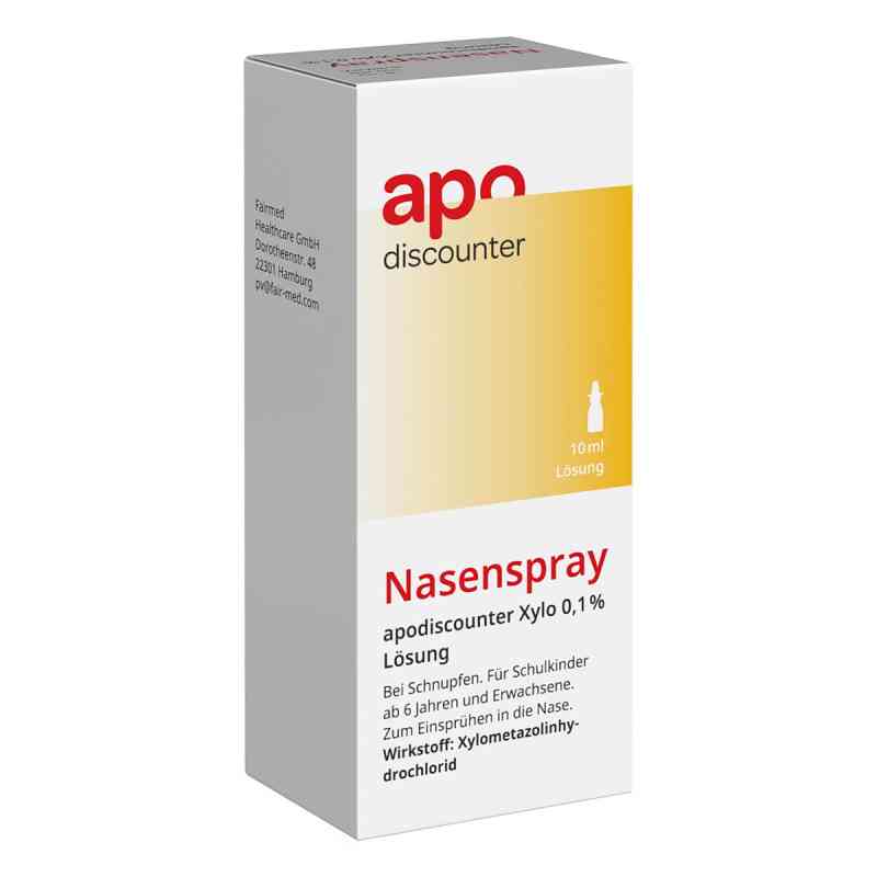 Nasenspray 0,1 % bei Schnupfen von apo-discounter 10 ml von Apotheke im Paunsdorf Center PZN 16124098