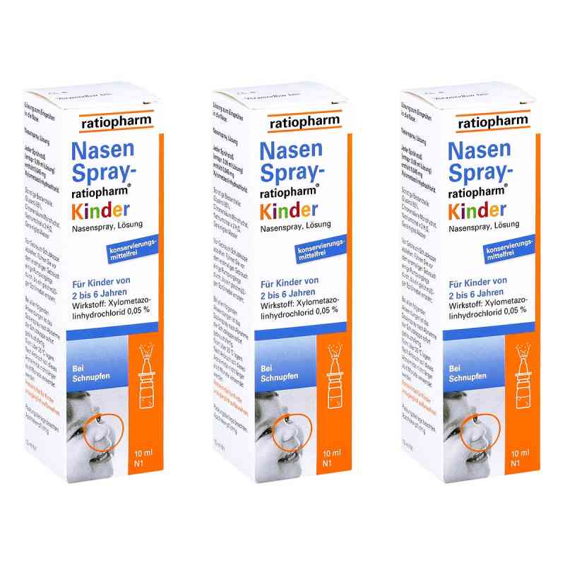 NasenSpray ratiopharm Kinder 3x10 ml von ratiopharm GmbH PZN 08101629