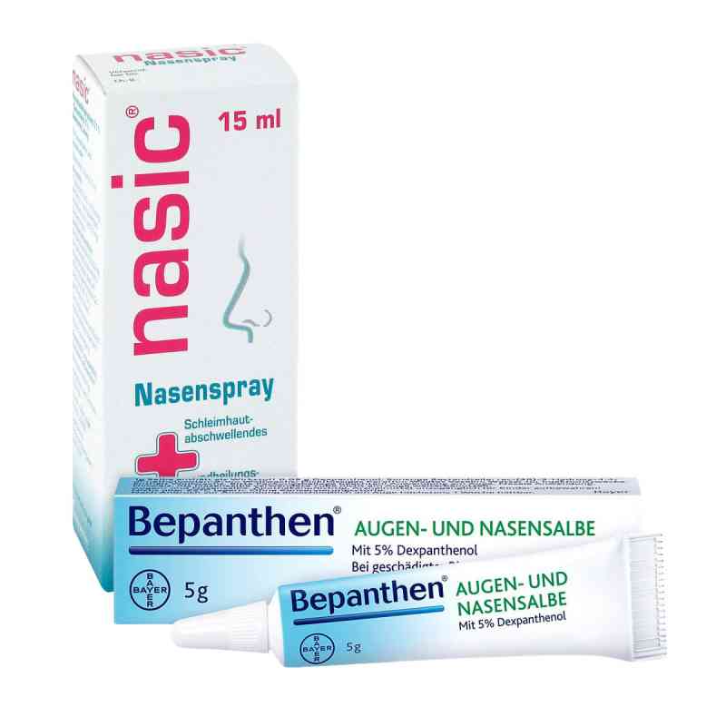 Nasic Nasenspray und Bepanthen Augen- und Nasensalbe 1 Pck von  PZN 08101214