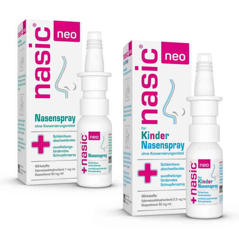 Nasic neo Nasenspray Erwachsene und Nasic neo Nasenspray Kinder 1 Pck von MCM KLOSTERFRAU Vertr. GmbH PZN 08102502