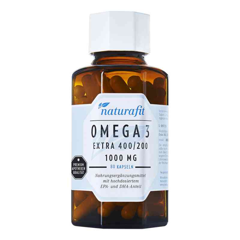 Naturafit Omega 3 extra 400/200 Kapseln 80 stk von NaturaFit GmbH PZN 12516252