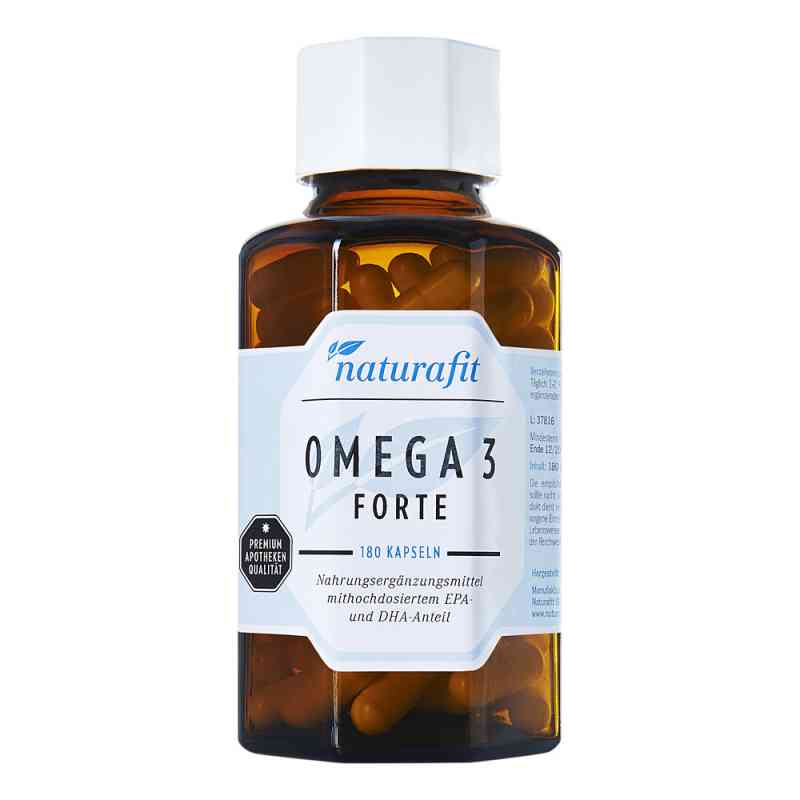 Naturafit Omega 3 forte Kapseln 180 stk von NaturaFit GmbH PZN 06431267