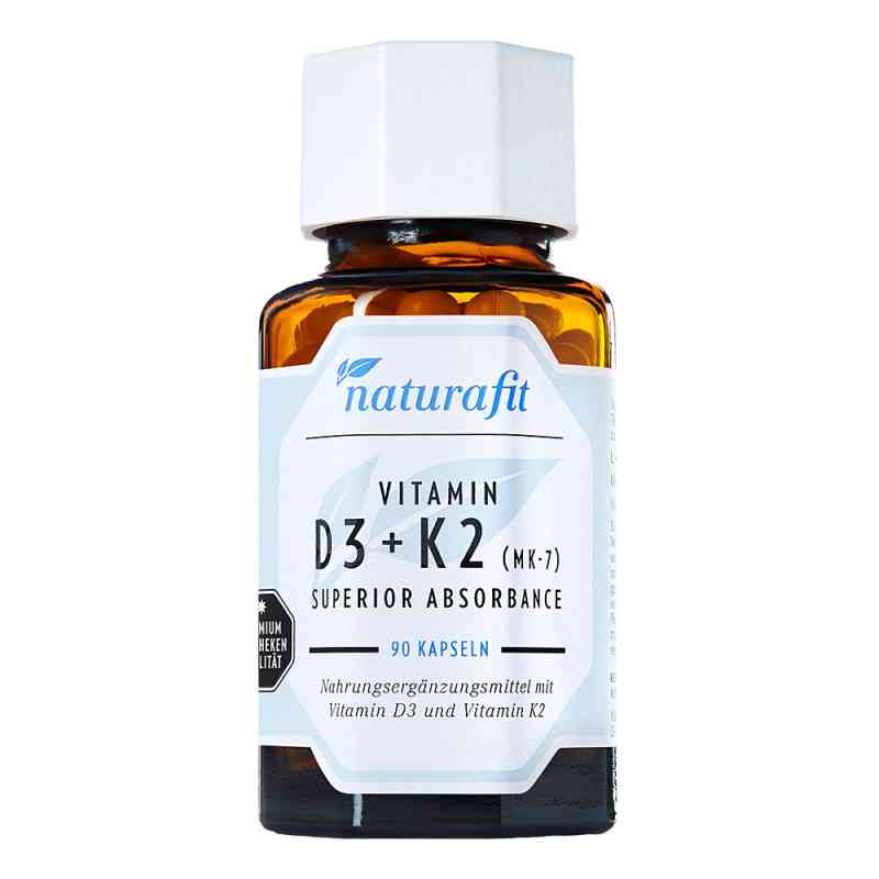 Naturafit Vitamin D3+k2 Mk-7 superior absorb.Kaps. 90 stk von NaturaFit GmbH PZN 16122449