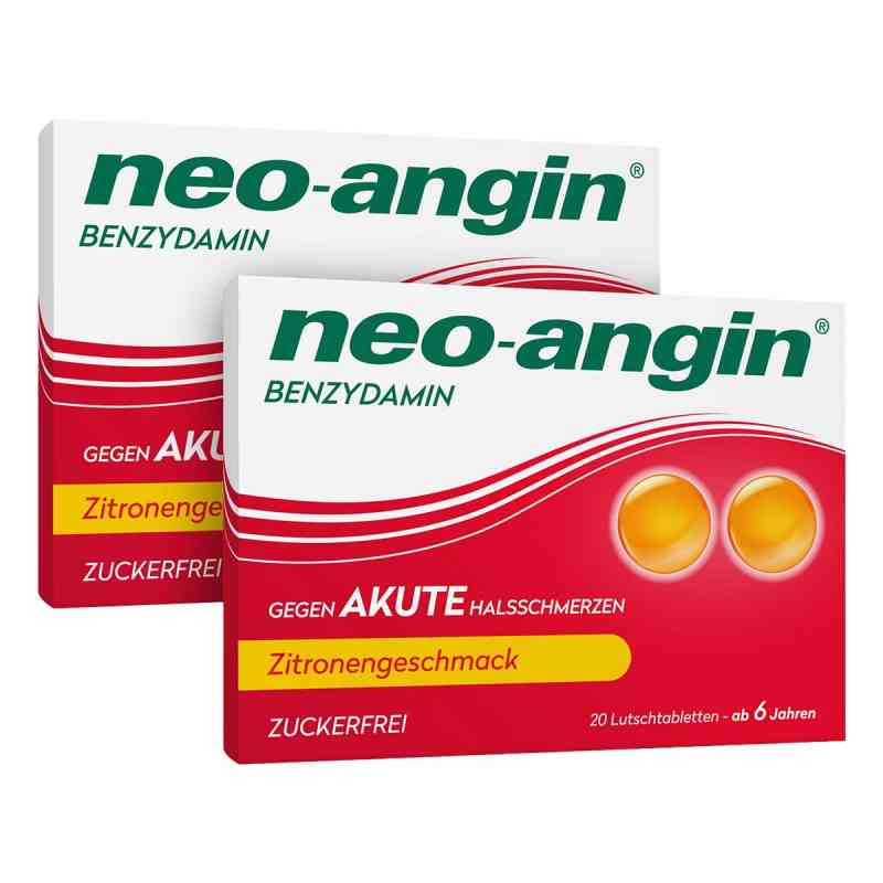 Neo Angin Benzydamin akute Halsschmerzen Zitrone 2x20 stk von MCM Klosterfrau GmbH PZN 08101274